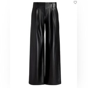 NWT Alice + Olivia Anders Vegan Leather Low Rise Pant